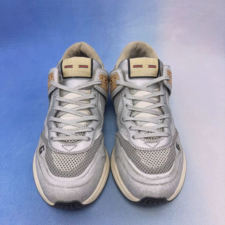 Gucci Gucci Ultrapace Silver Gray Sneakers - dmc Size US 7.5 / EU 40-41 - 2 Thumbnail