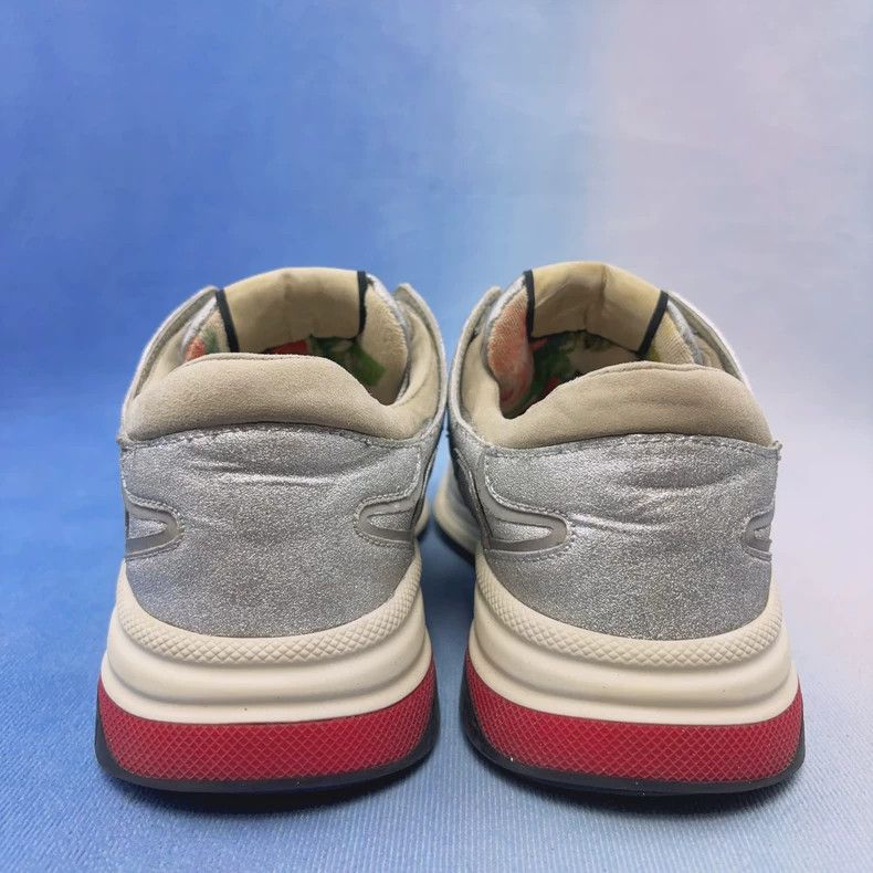 Gucci Gucci Ultrapace Silver Gray Sneakers - dmc Size US 7.5 / EU 40-41 - 6 Thumbnail