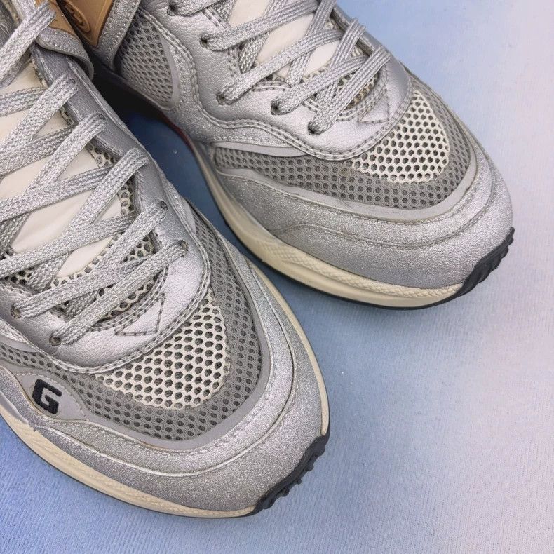 Gucci Gucci Ultrapace Silver Gray Sneakers - dmc Size US 7.5 / EU 40-41 - 7 Thumbnail