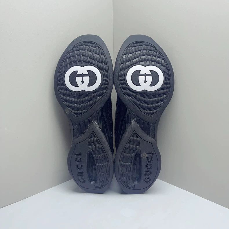 Gucci GUCCI RUN Black Low Top Sneakers Men - dmc Size US 12.5 / EU 45-46 - 5 Thumbnail
