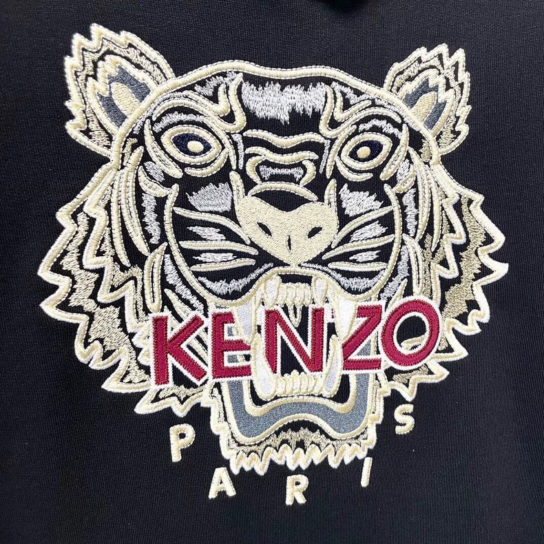 Kenzo KENZO Men's Tiger Embroidered Hoodie - dmc Size US M / EU 48-50 / 2 - 3 Thumbnail