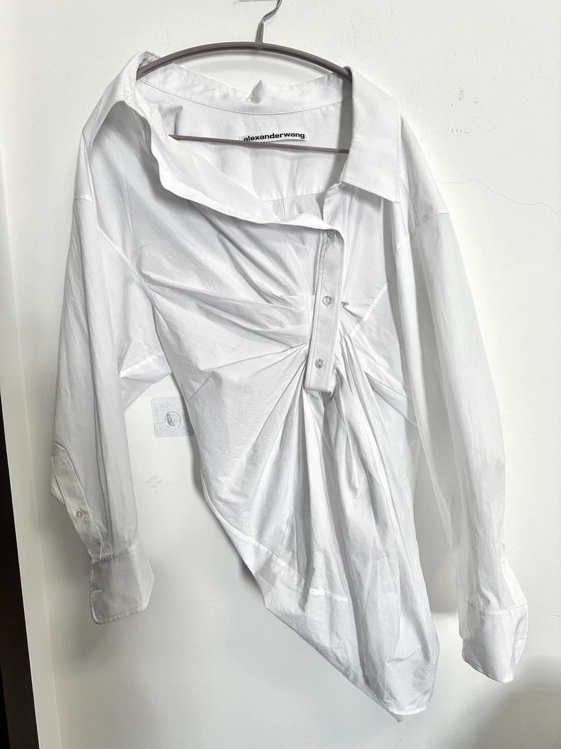 Alexander Wang Alexander Wang Asymmetrical White Shirt XS - dmc Size US XS / EU 42 / 0 - 3 Thumbnail