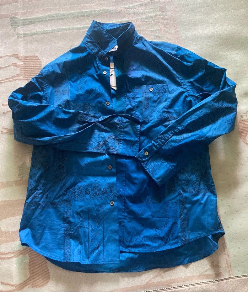Kenzo Kenzo Men's Blue Printed Shirt - dmc Size US M / EU 48-50 / 2 - 7 Thumbnail