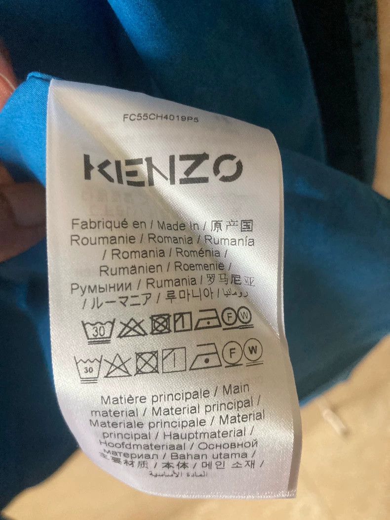 Kenzo Kenzo Men's Blue Printed Shirt - dmc Size US M / EU 48-50 / 2 - 3 Thumbnail
