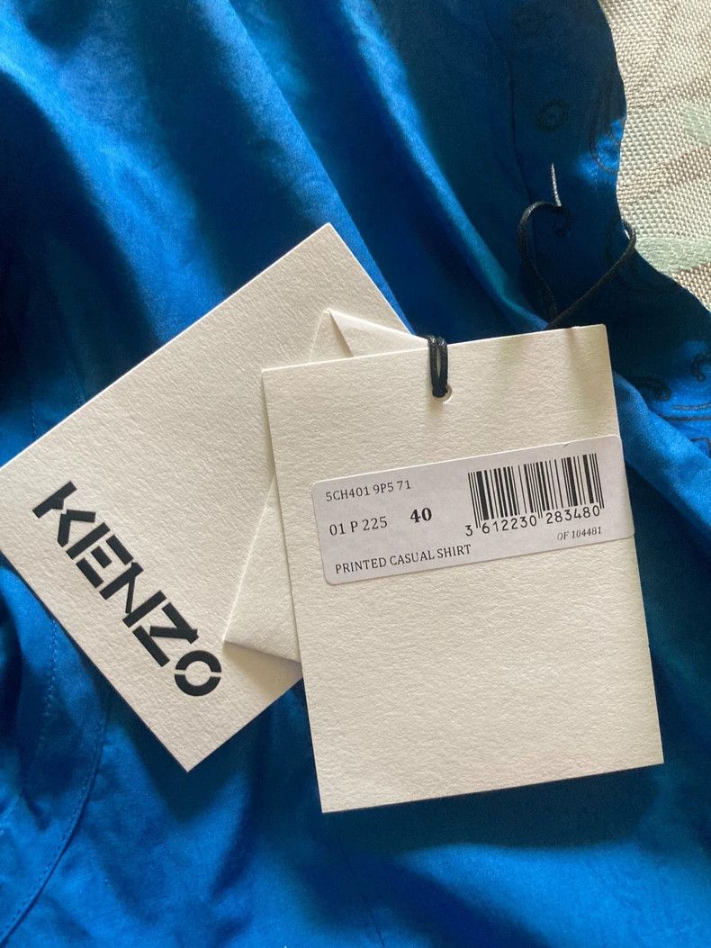 Kenzo Kenzo Men's Blue Printed Shirt - dmc Size US M / EU 48-50 / 2 - 5 Thumbnail