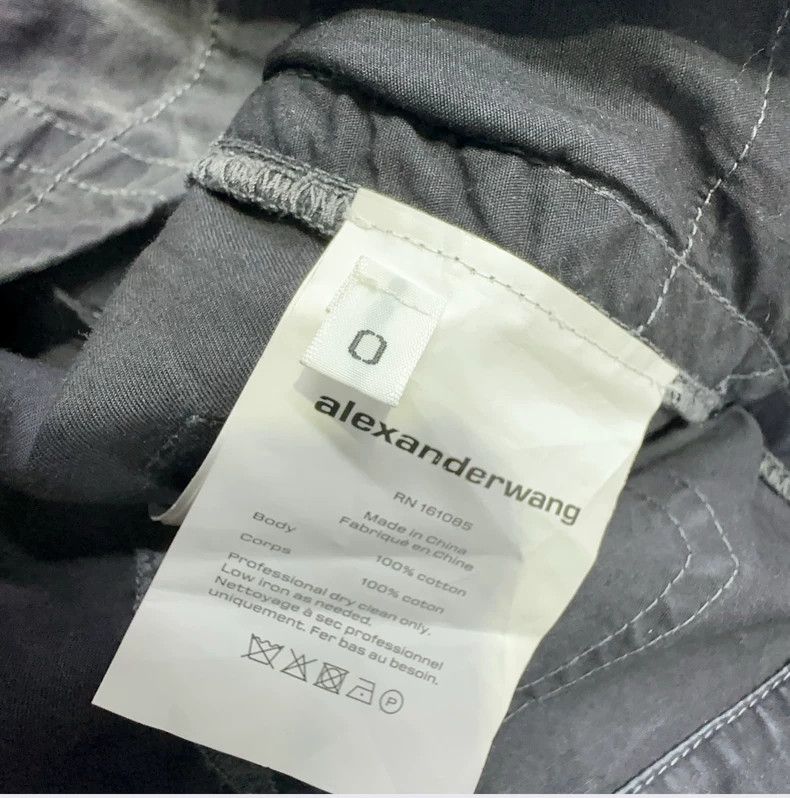 Alexander Wang Alexander Wang Distressed Collar Short-Sleeve Dress - dmc Size US 36 / EU 52 - 4 Thumbnail