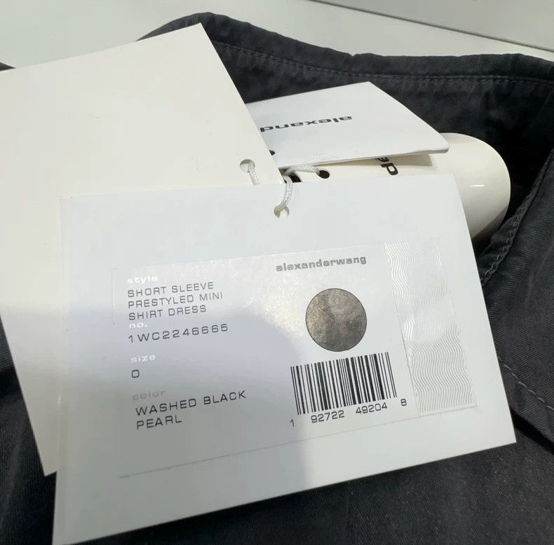 Alexander Wang Alexander Wang Distressed Collar Short-Sleeve Dress - dmc Size US 36 / EU 52 - 5 Thumbnail