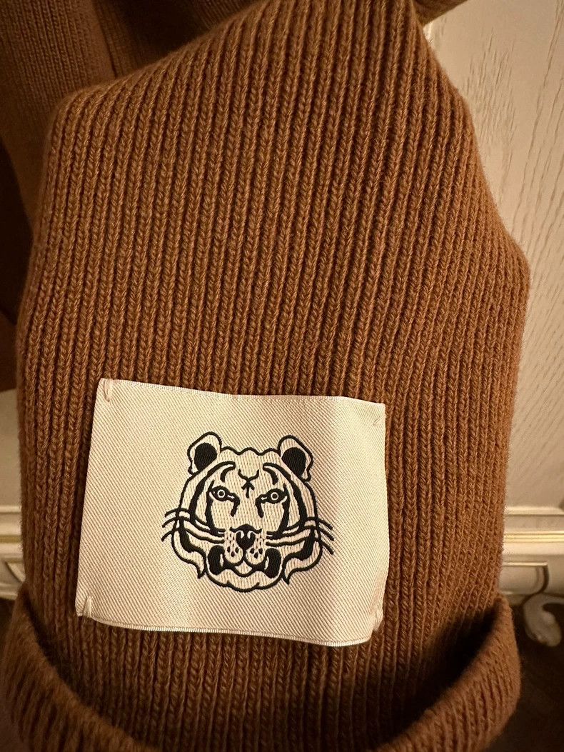 Kenzo Kenzo Tiger Head Wool Women's Sweater - dmc Size US L / EU 52-54 / 3 - 2 Thumbnail