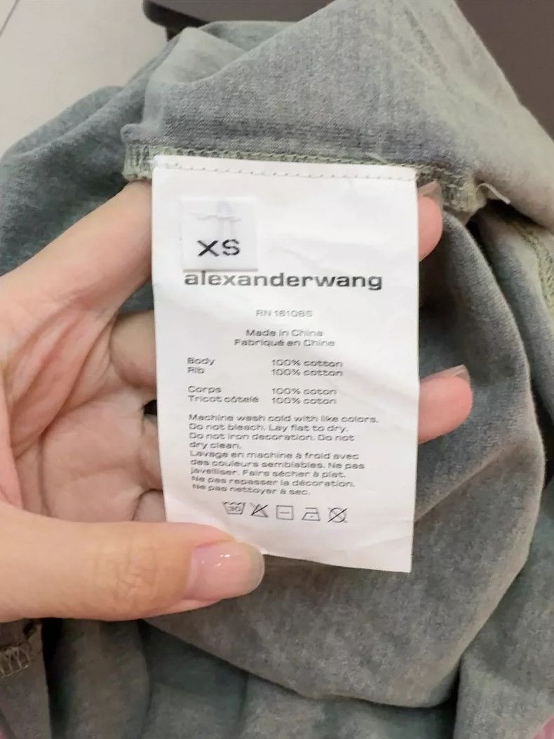 Alexander Wang Alexander Wang Essential Logo T-Shirt - dmc Size US XS / EU 42 / 0 - 2 Thumbnail