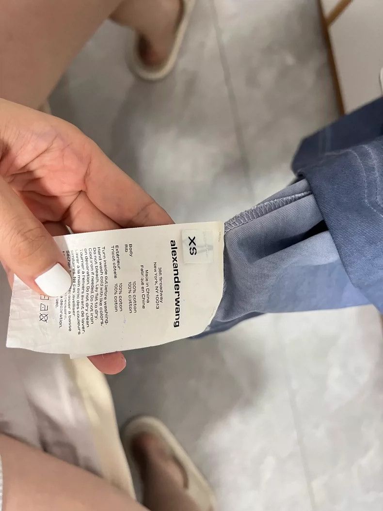 Alexander Wang Alexander Wang Blue Short-Sleeve Tee - dmc Size US XS / EU 42 / 0 - 4 Thumbnail