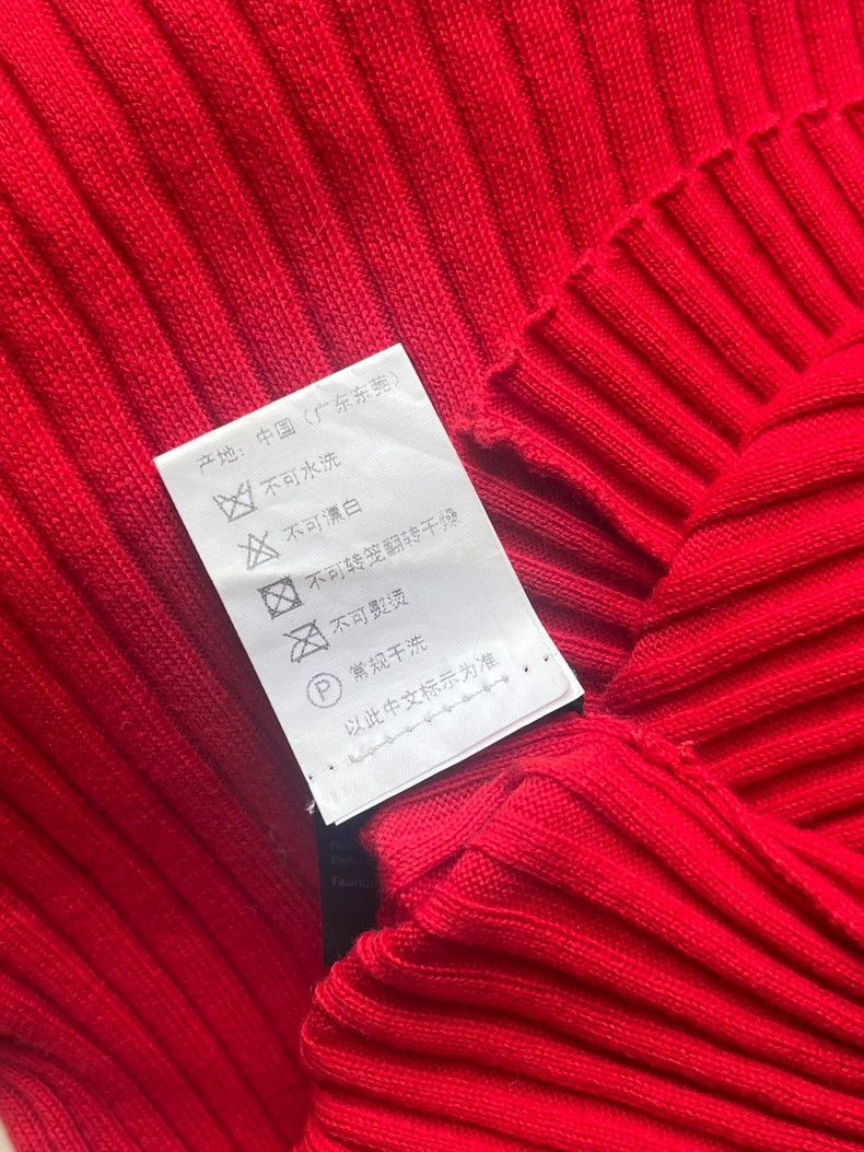 Alexander Wang Alexander Wang Red Fitted Knit Top - dmc Size US XS / EU 42 / 0 - 4 Thumbnail
