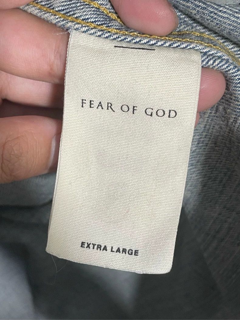 Fear of God FOG Season 5 Denim Splatter Jacket - dmc Size US XL / EU 56 / 4 - 4 Thumbnail