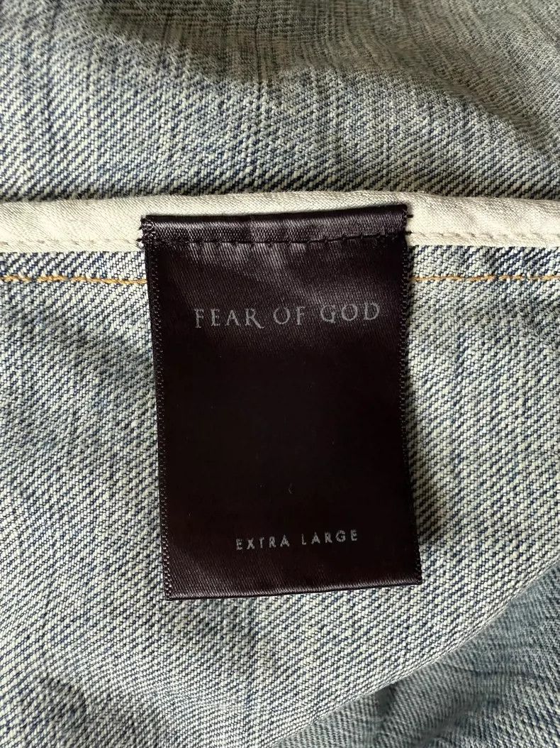 Fear of God Fear of God 4th Batch Denim Jacket XL - dmc Size US XL / EU 56 / 4 - 4 Thumbnail