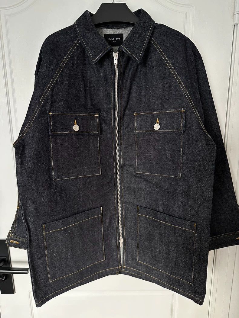 Fear of God Fear of God Denim Jacket Coat - dmc Size US M / EU 48-50 / 2 - 3 Thumbnail