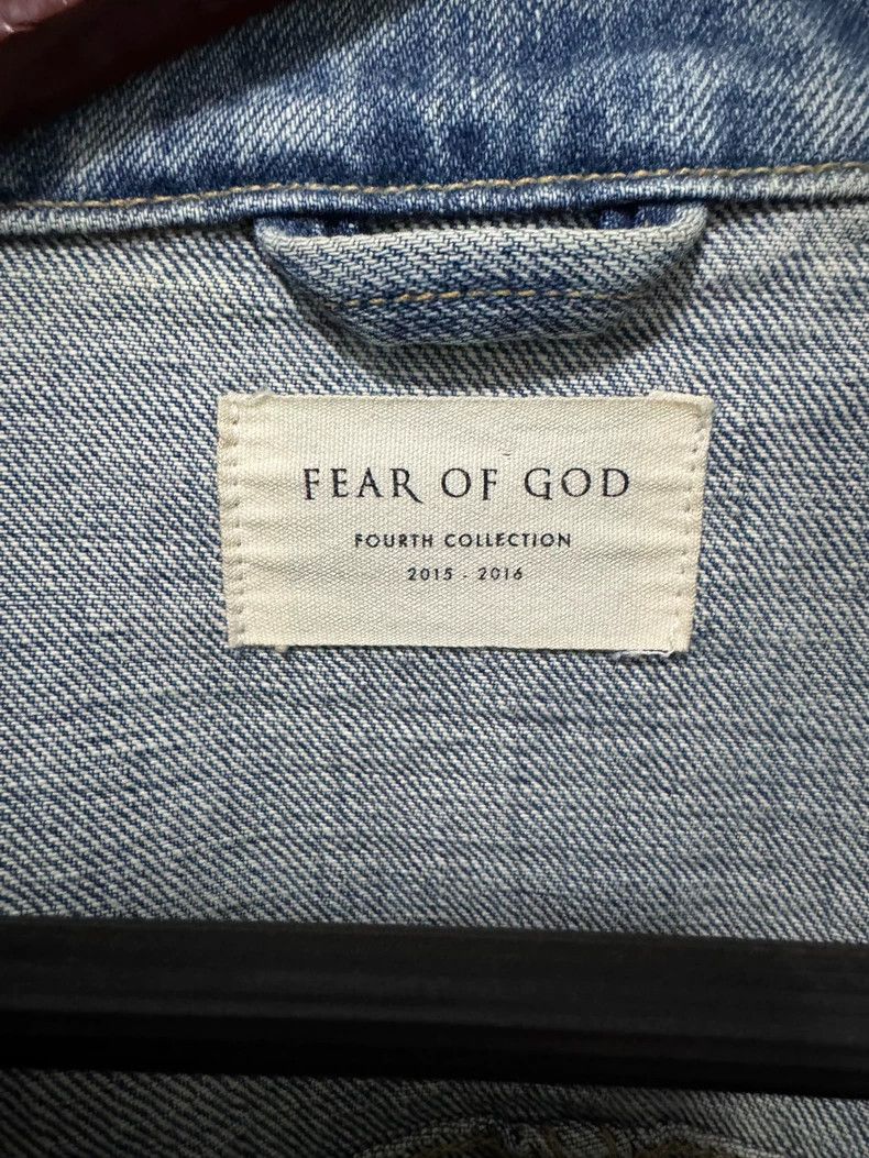 Fear of God Fear of God Blue Denim Jacket L - dmc Size US L / EU 52-54 / 3 - 4 Thumbnail