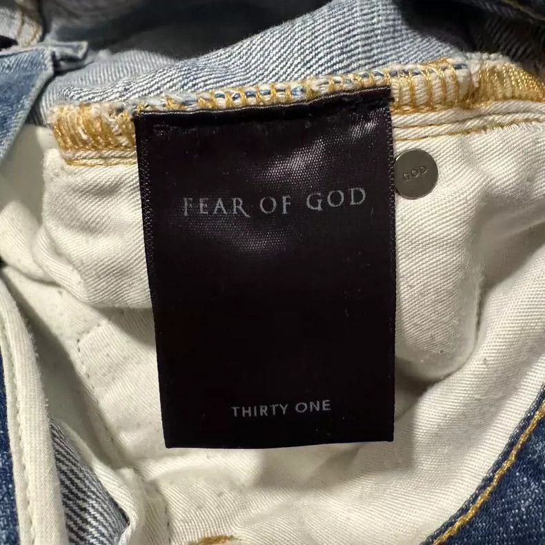 Fear of God Fear of God 4th OG Blue Jeans - dmc Size US 31 - 3 Thumbnail