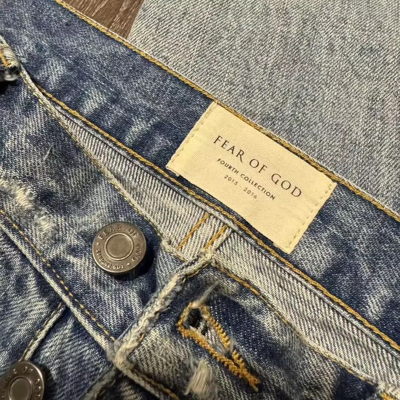 Fear of God Fear of God 4th OG Blue Jeans - dmc Size US 31 - 5 Thumbnail