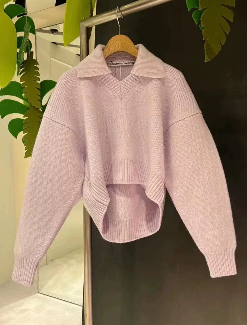 Alexander Wang Alexander Wang Pink Purple Thick Sweater - dmc Size US XS / EU 42 / 0 - 7 Thumbnail