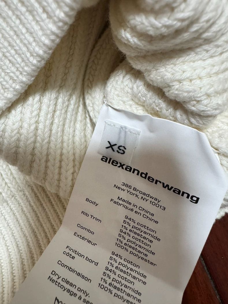 Alexander Wang Alexander Wang Women's Cropped Knit Sweater - dmc Size US XS / EU 42 / 0 - 4 Thumbnail