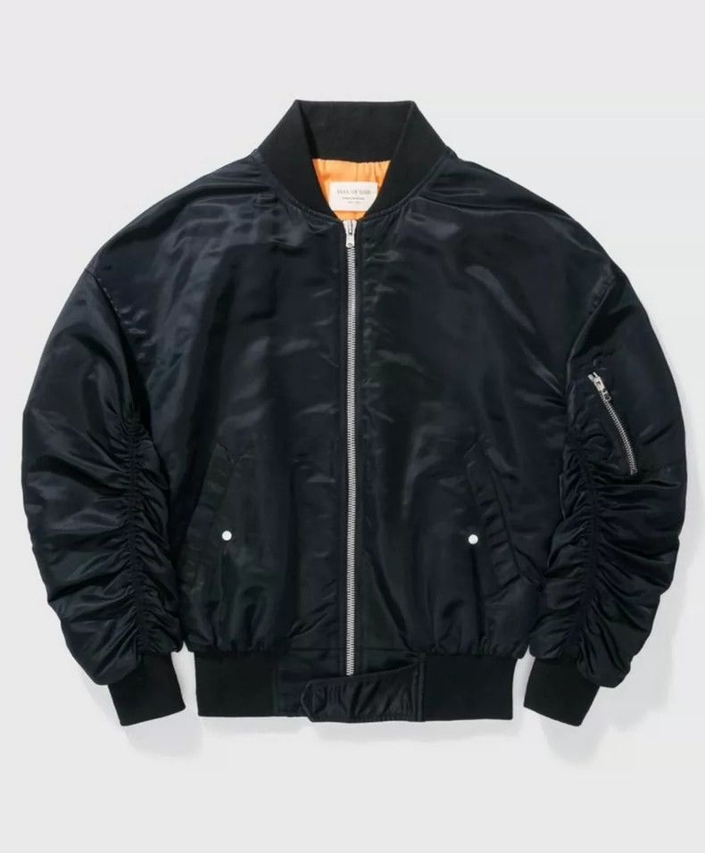 Fear of God 4th Black Nylon Bomber - dmc