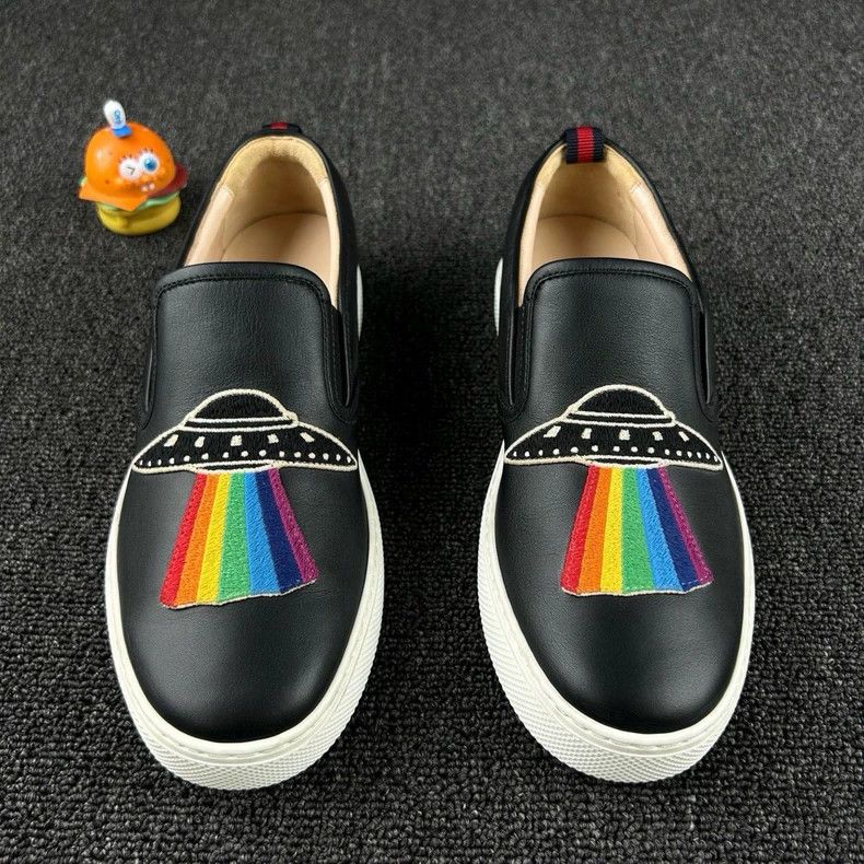 Gucci Gucci Black UFO Slip-On Sneakers - dmc Size US 7 / EU 40 - 2 Thumbnail