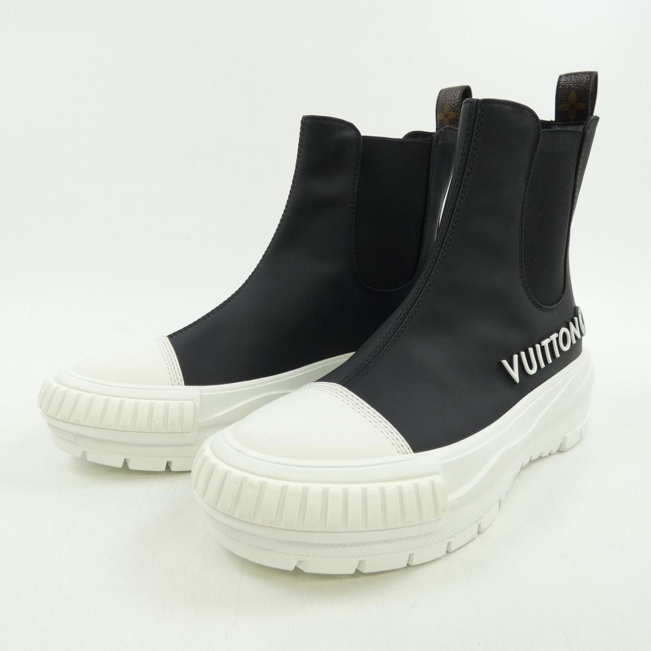 Louis Vuitton Louis Vuitton Louis Vuitton LV Squad Sneakers Leather Shoes DUTY FREE for USA Size ONE SIZE - 3 Thumbnail