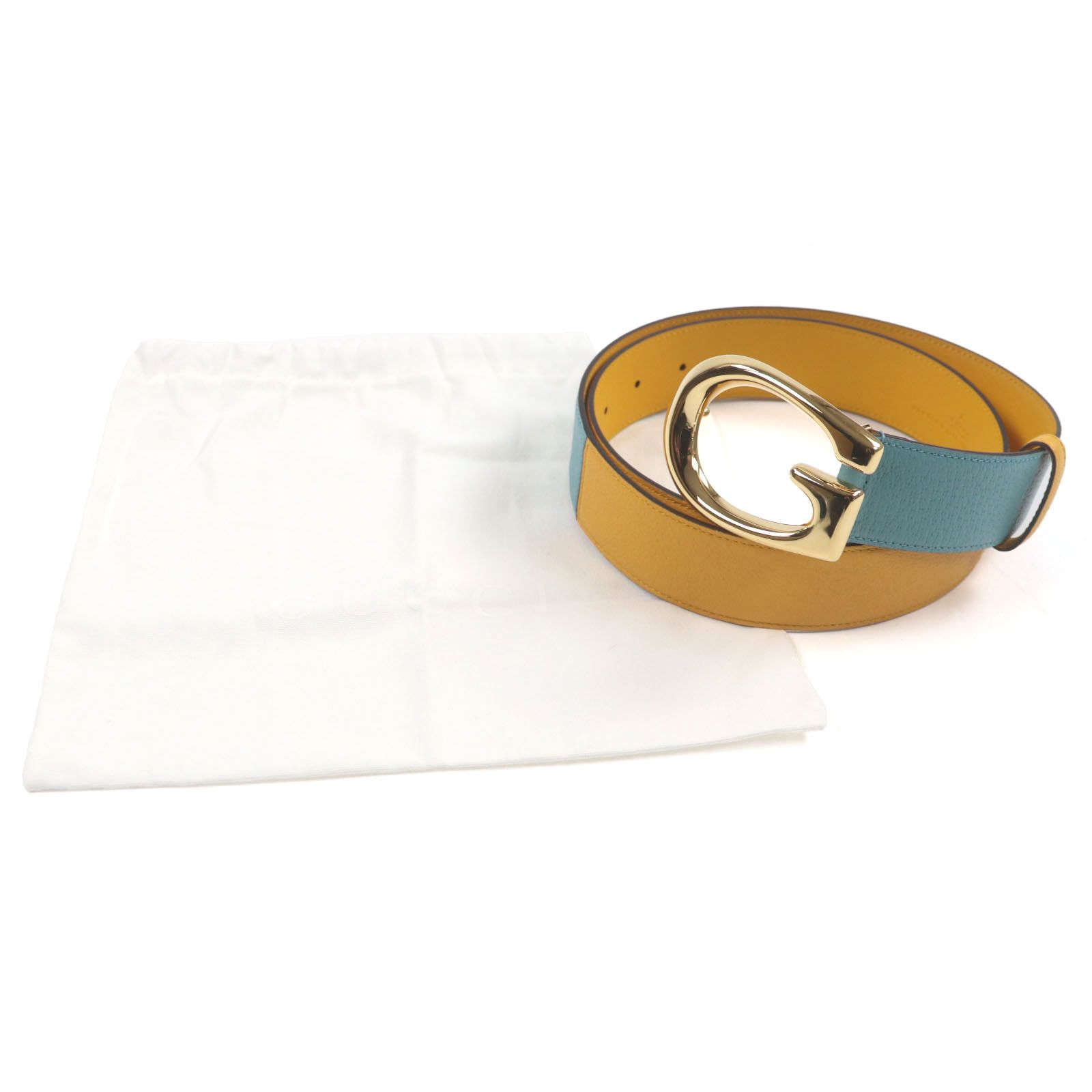 Gucci Gucci Gucci G logo Leather Belt Leather Belt 709954 DUTY FREE for USA Size ONE SIZE - 2 Thumbnail