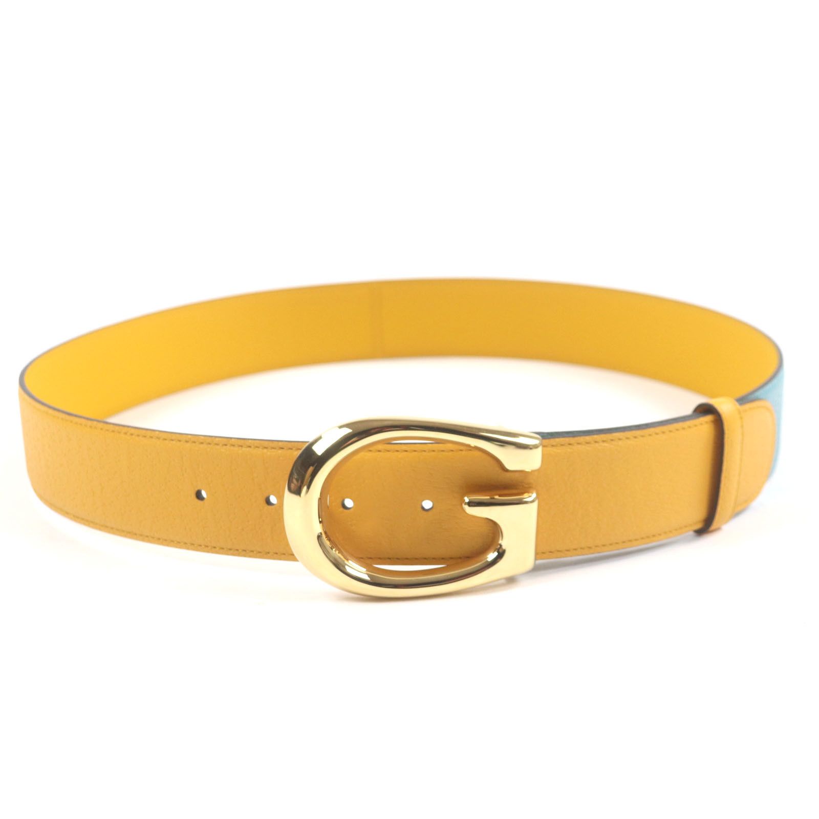 Gucci Gucci Gucci G logo Leather Belt Leather Belt 709954 DUTY FREE for USA Size ONE SIZE - 3 Thumbnail
