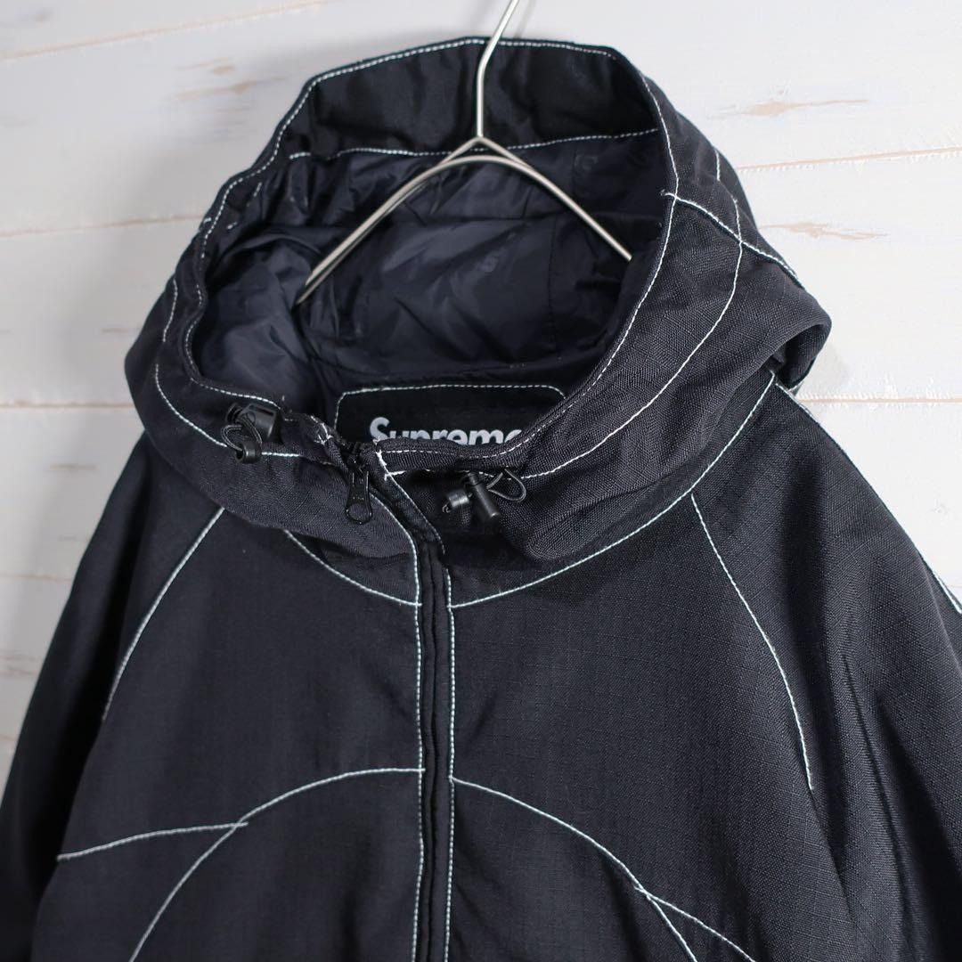 Supreme GORE-TEX Contrast Stitch Anorak Jacket Black L