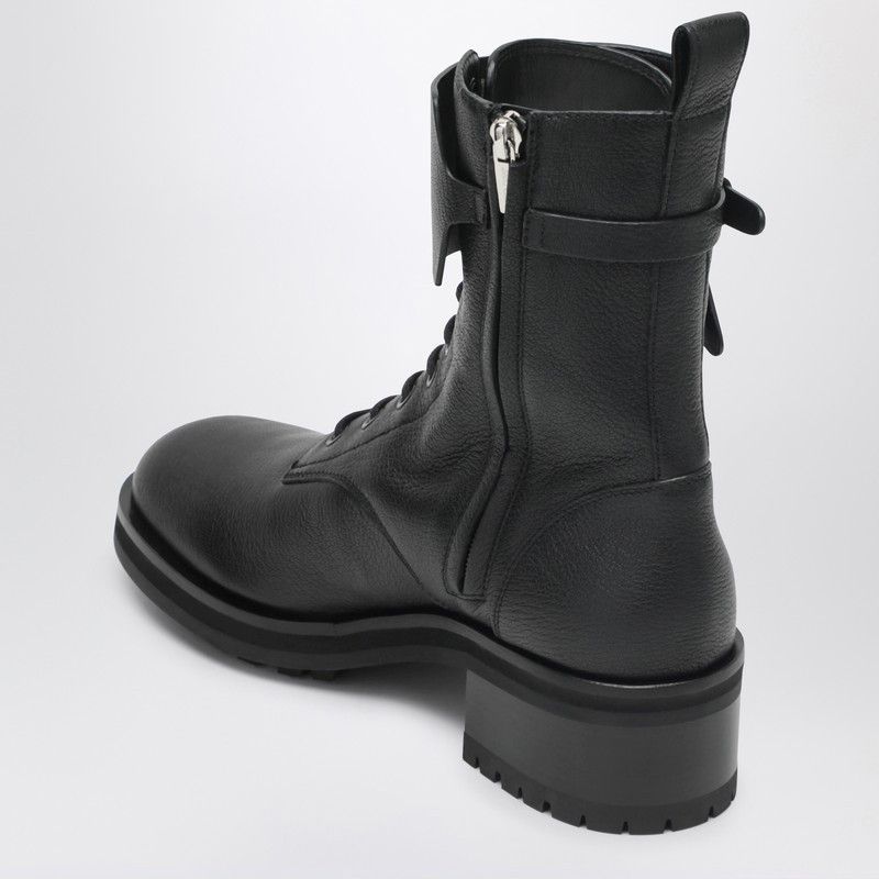 Jimmy Choo Jimmy Choo Rosabel Flat Black Leather Ankle Boots Size US 11 / IT 41 - 2 Thumbnail