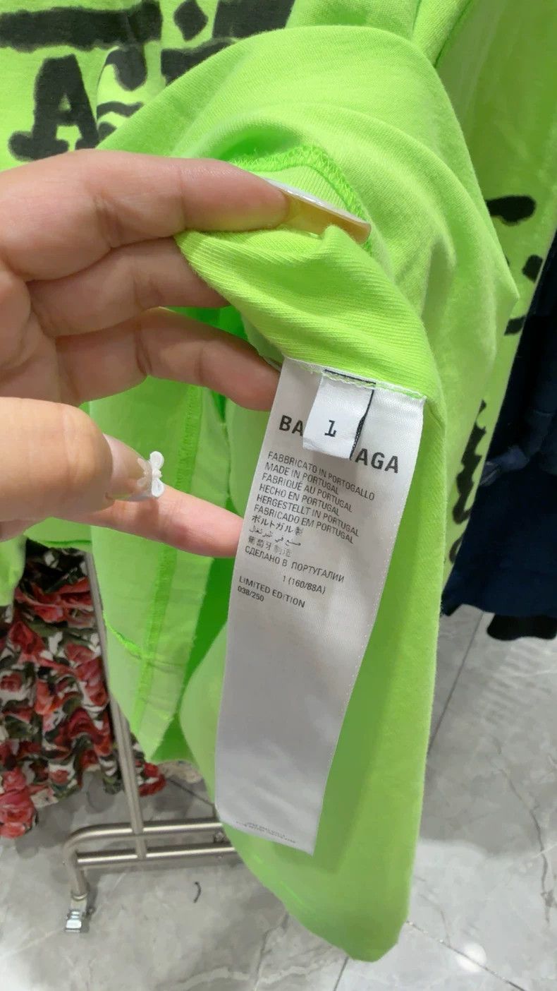 Balenciaga Balenciaga Acid Arab Limited Green LS T-shirt - dmc Size US S / EU 44-46 / 1 - 5 Thumbnail