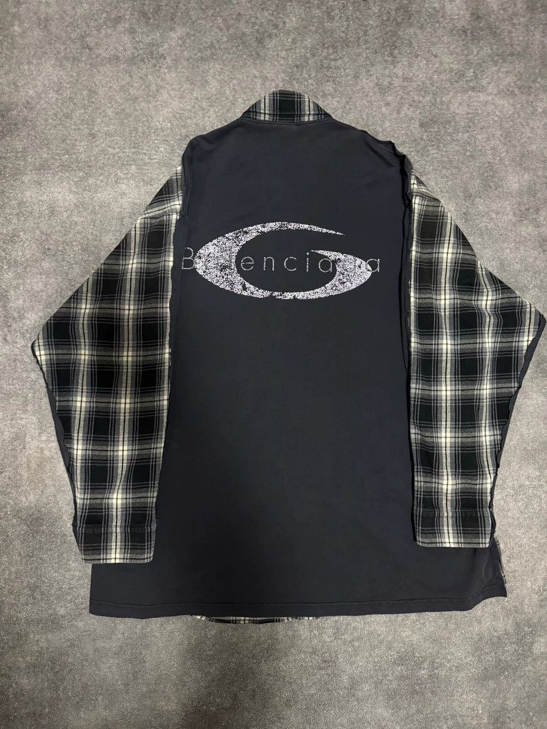 Balenciaga Balenciaga 25 Paneled Plaid Shirt - dmc Size US S / EU 44-46 / 1 - 2 Thumbnail