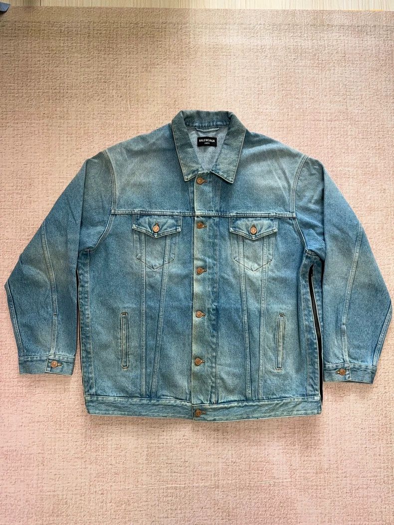 Balenciaga Balenciaga Single-Breasted Denim Jacket - dmc Size US M / EU 48-50 / 2 - 3 Thumbnail