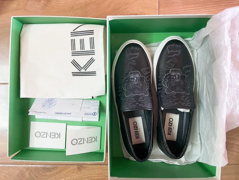 Kenzo KENZO Tiger Head Leather Loafers - dmc Size US 7 / EU 40 - 2 Thumbnail