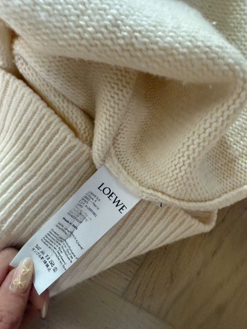 Loewe Loewe White Knit Sweater M - dmc Size US M / EU 48-50 / 2 - 3 Thumbnail