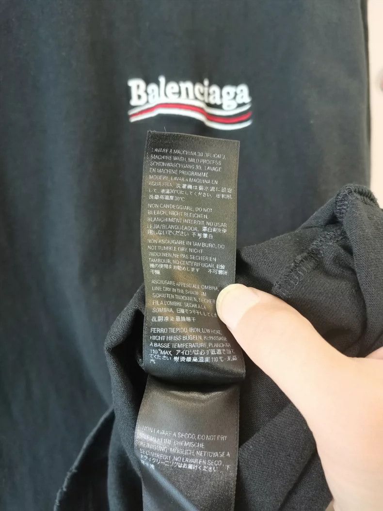 Balenciaga Balenciaga Black Wave Cola Print Tee - dmc Size US XS / EU 42 / 0 - 8 Thumbnail