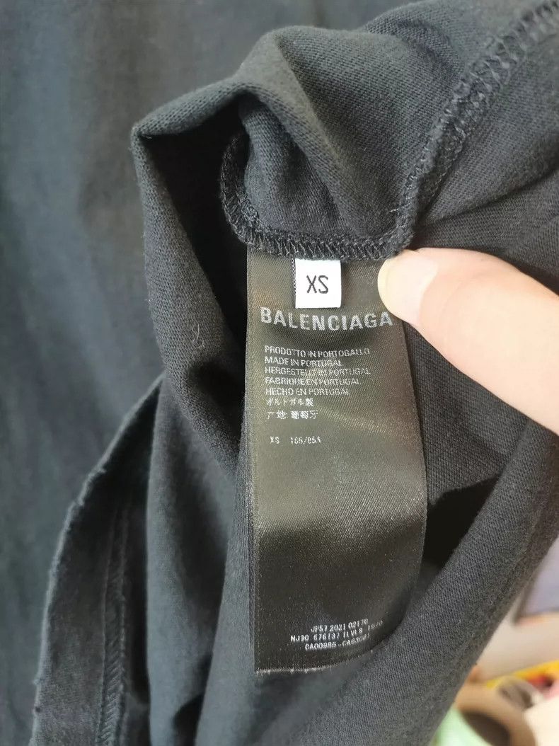 Balenciaga Balenciaga Black Wave Cola Print Tee - dmc Size US XS / EU 42 / 0 - 7 Thumbnail