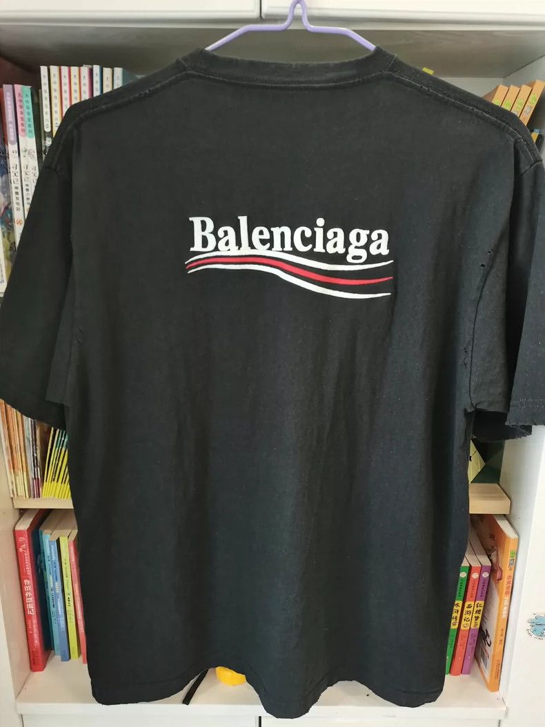 Balenciaga Balenciaga Black Wave Cola Print Tee - dmc Size US XS / EU 42 / 0 - 4 Thumbnail