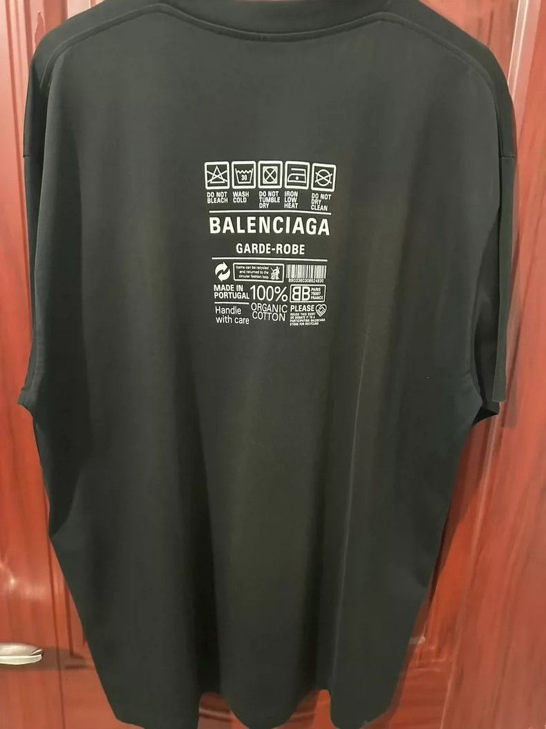 Balenciaga Balenciaga Black Back Logo T-shirt - dmc Size US M / EU 48-50 / 2 - 2 Thumbnail