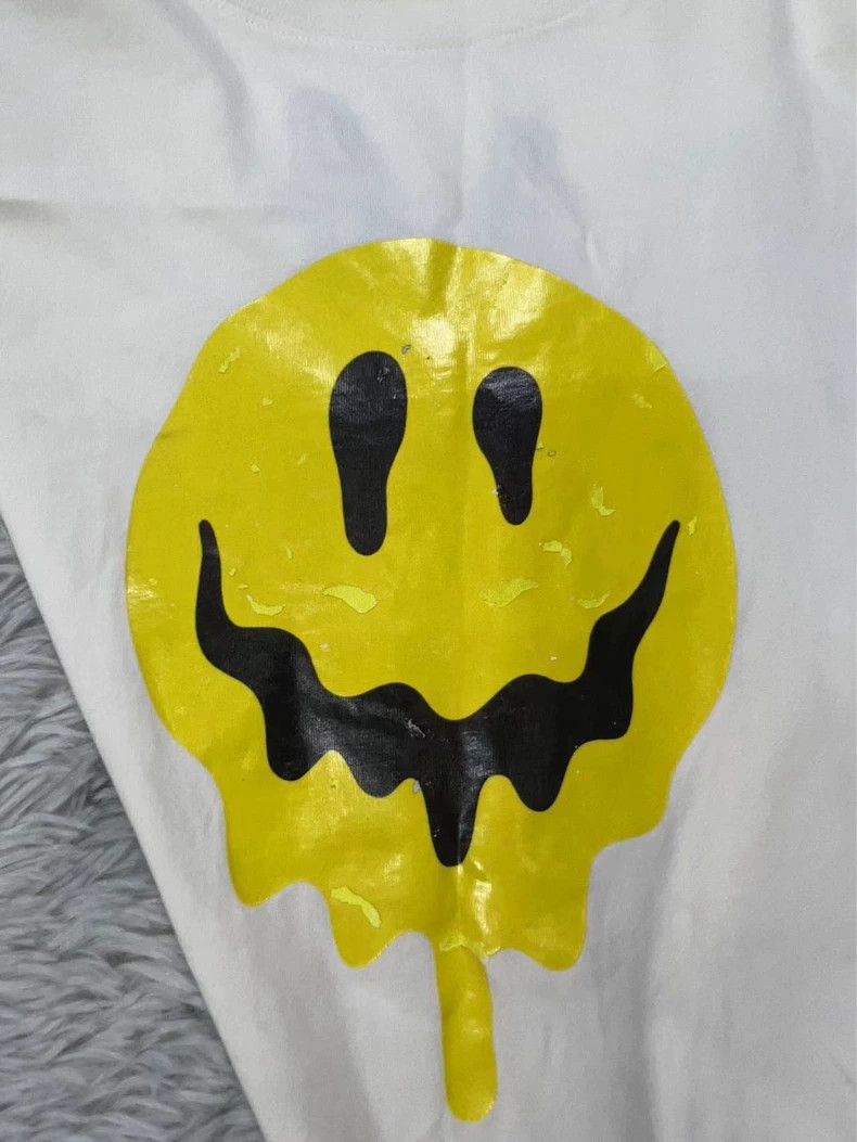Balenciaga Balenciaga Smiley Face Short Sleeve Tee - dmc Size US S / EU 44-46 / 1 - 5 Thumbnail