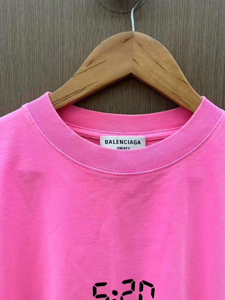 Balenciaga Balenciaga 5:20 Pink Short Sleeve Tee - dmc Size US M / EU 48-50 / 2 - 2 Thumbnail