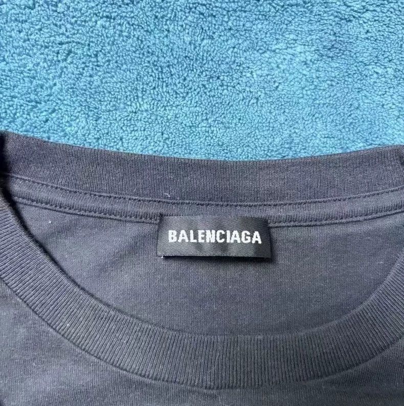 Balenciaga Balenciaga Logo Print Short Sleeve T-Shirt - dmc Size US L / EU 52-54 / 3 - 3 Thumbnail
