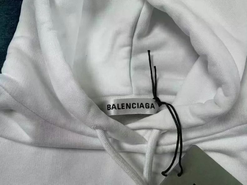 Balenciaga Balenciaga White Logo Hoodie XS - dmc Size US XS / EU 42 / 0 - 3 Thumbnail