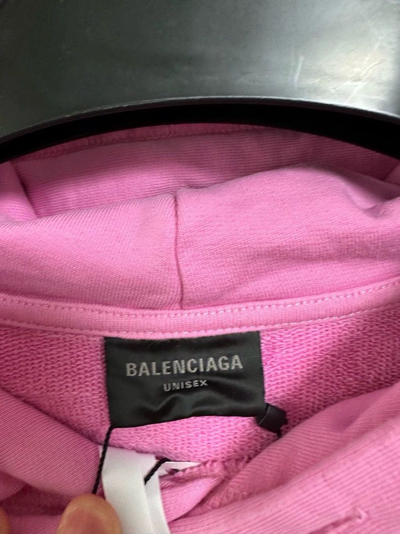 Balenciaga Balenciaga Pink Hooded Sweatshirt - dmc Size US M / EU 48-50 / 2 - 3 Thumbnail