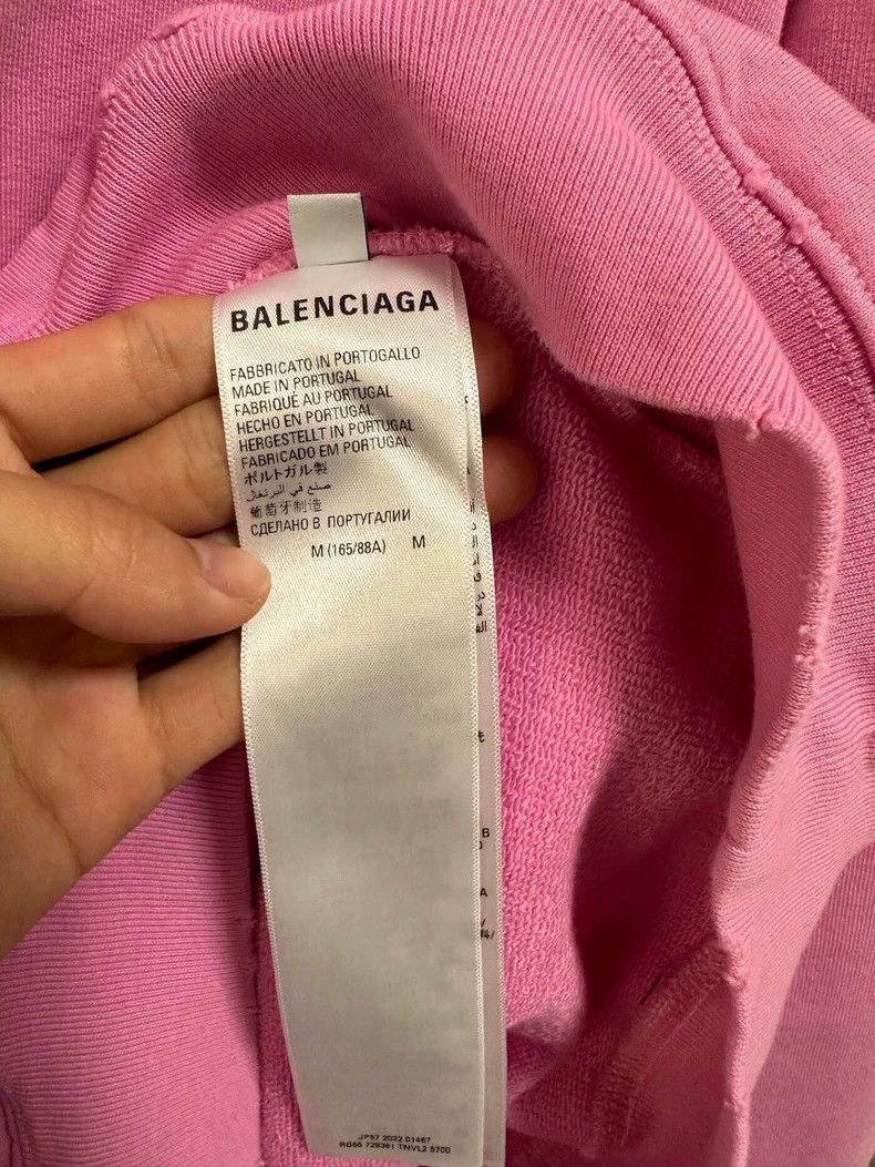 Balenciaga Balenciaga Pink Hooded Sweatshirt - dmc Size US M / EU 48-50 / 2 - 4 Thumbnail