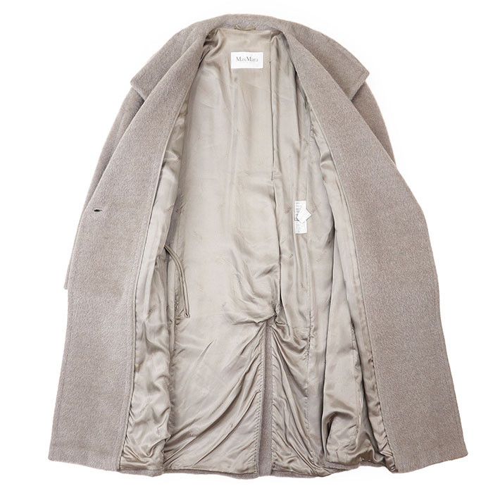 Max Mara MaxMara Max Mara Alpaca Wool Coat Natural Material Outerwear DUTY FREE for USA Size ONE SIZE - 7 Thumbnail