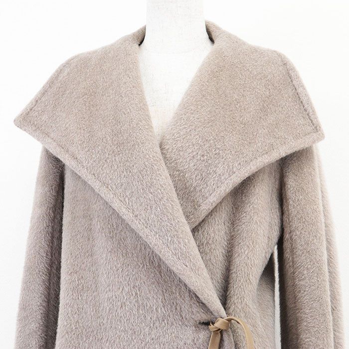 Max Mara MaxMara Max Mara Alpaca Wool Coat Natural Material Outerwear DUTY FREE for USA Size ONE SIZE - 2 Thumbnail
