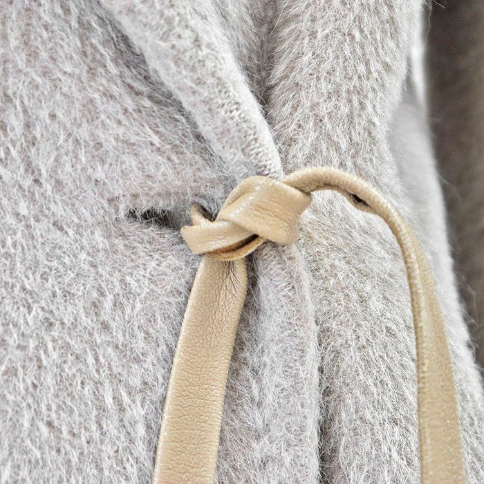 Max Mara MaxMara Max Mara Alpaca Wool Coat Natural Material Outerwear DUTY FREE for USA Size ONE SIZE - 4 Thumbnail