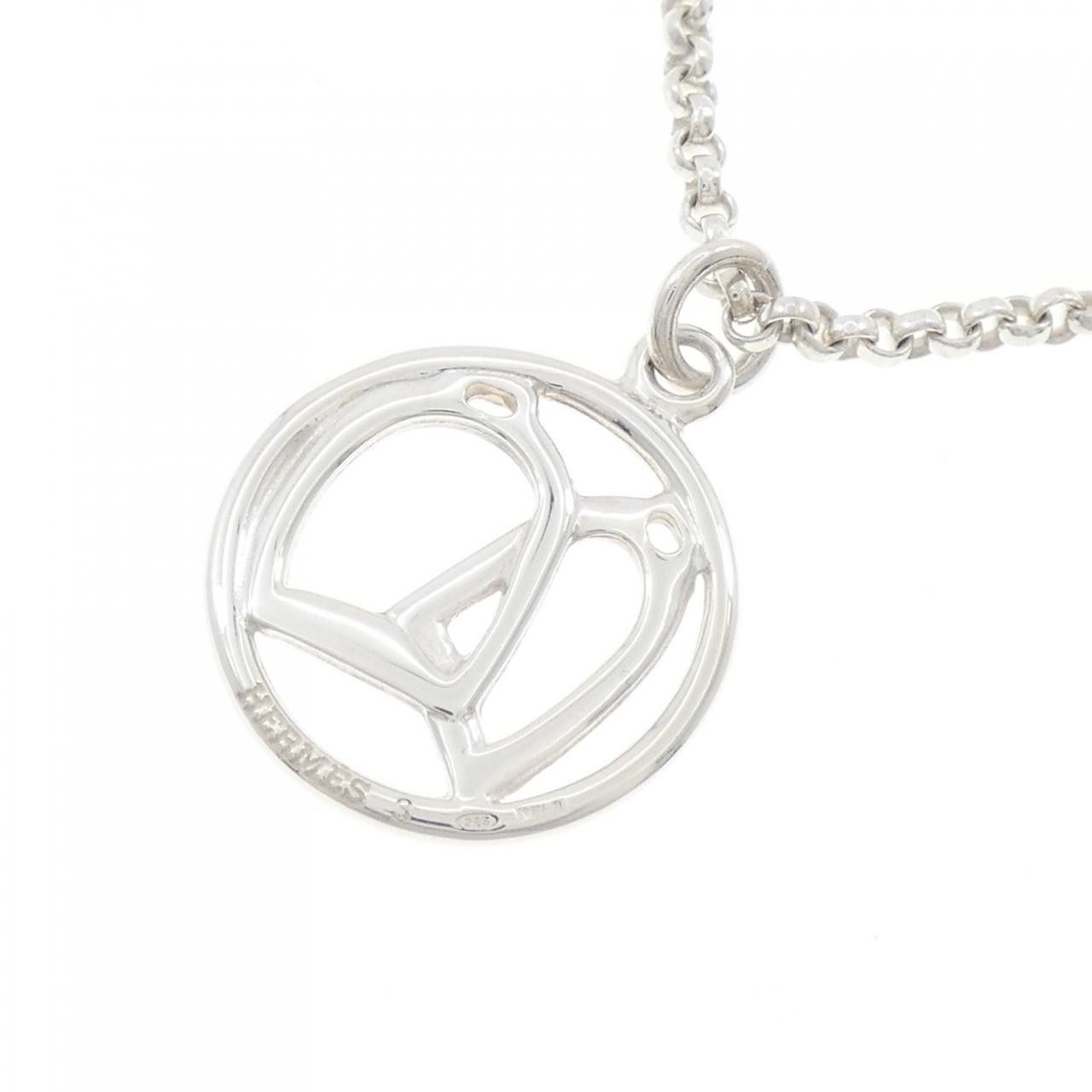 Hermes Hermes Hermes 925 Silver Necklace Metal Necklace DUTY FREE for USA Size ONE SIZE - 4 Thumbnail