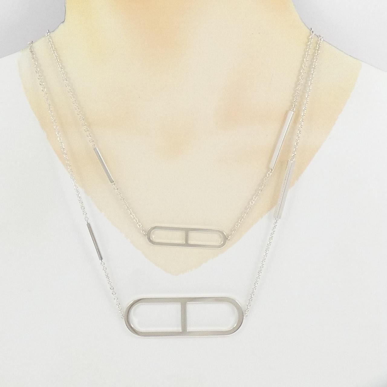 Hermes Hermes Hermes Ever Chaine d'Ancre 925 Silver Necklace Metal Necklace DUTY FREE for USA Size ONE SIZE - 6 Thumbnail